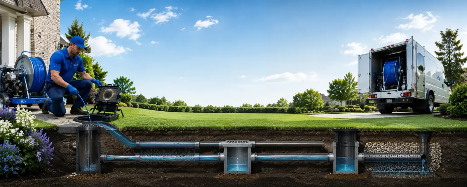 Outdoor drain cleaning information for Weston, MO